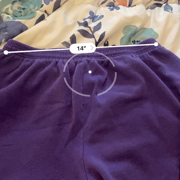 Xl Hanes purple sweat pants - Picture 3 of 6